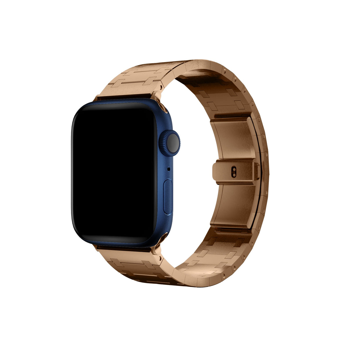 Apple Watch Uyumlu Royal Edition Çelik Kordon Tearose  bikordon