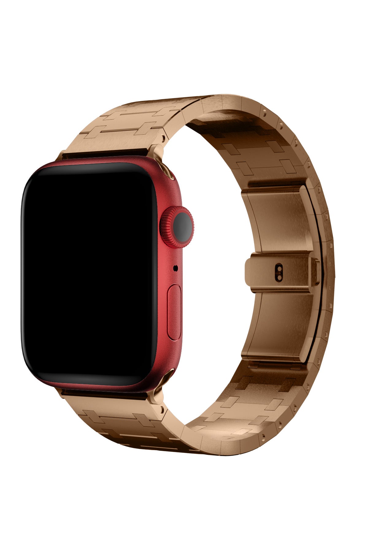 Apple Watch Uyumlu Royal Edition Çelik Kordon Tearose  bikordon