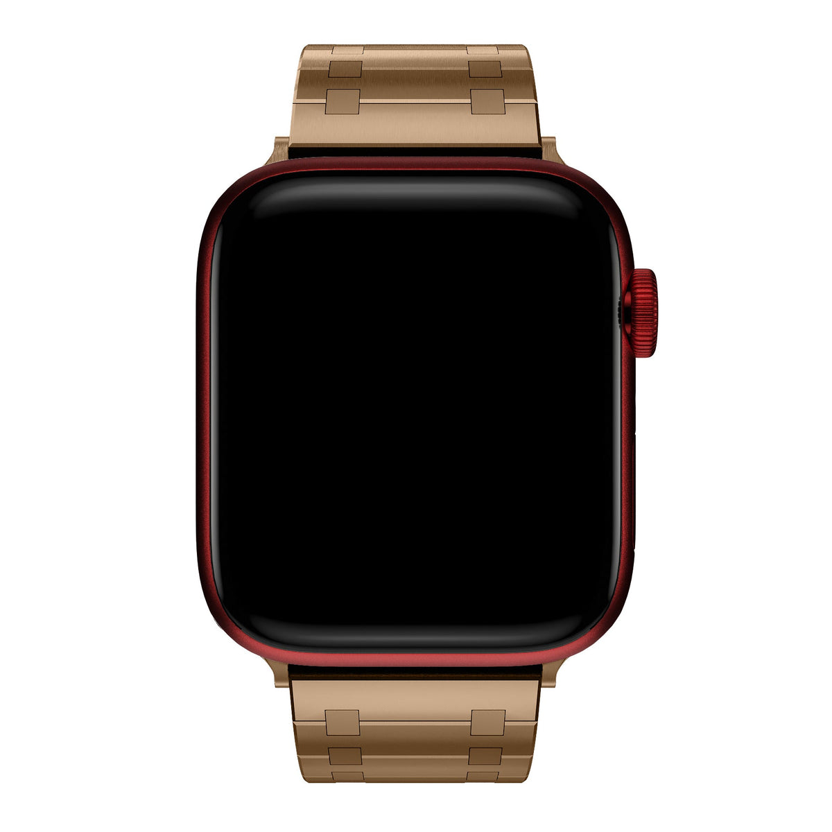 Apple Watch Uyumlu Royal Edition Çelik Kordon Tearose  bikordon