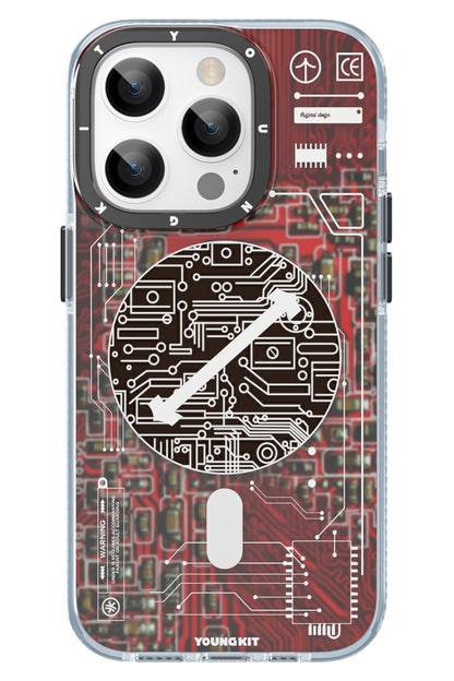 Youngkit Technology iPhone 15 Pro Magsafe Uyumlu Kırmızı Kılıf