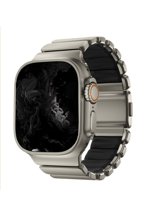 TitaFlex Apple Watch Ultra Uyumlu Titanyum Kordon Drax Bikordon