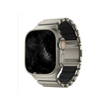 TitaFlex Apple Watch Ultra Uyumlu Titanyum Kordon Drax Bikordon