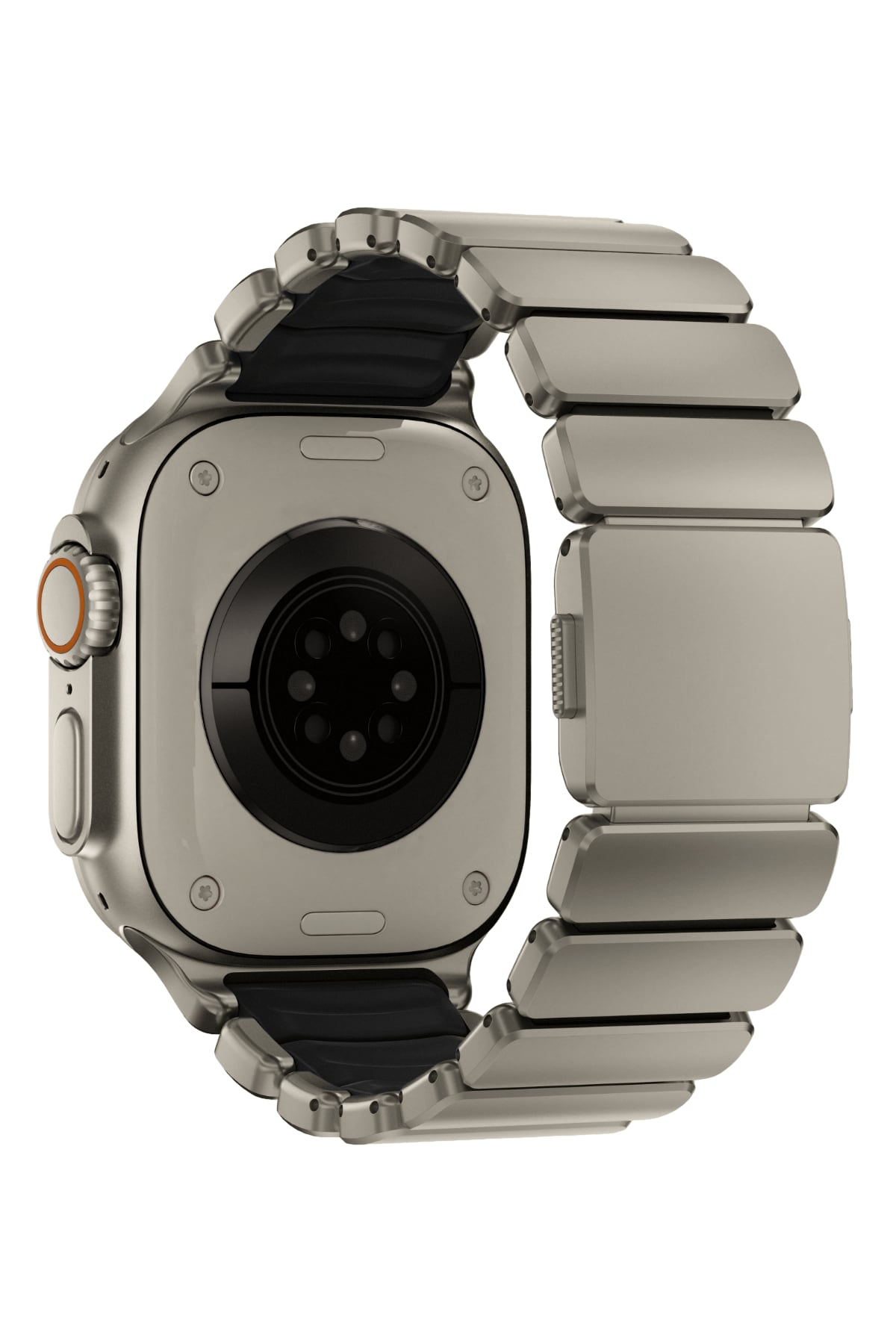 TitaFlex Apple Watch Ultra Uyumlu Titanyum Kordon Drax Bikordon