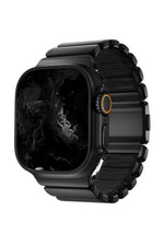 TitaFlex Apple Watch Ultra Uyumlu Titanyum Kordon Obsid Bikordon