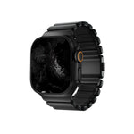 TitaFlex Apple Watch Ultra Uyumlu Titanyum Kordon Obsid Bikordon