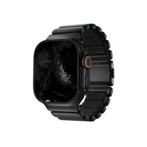 TitaFlex Apple Watch Ultra Uyumlu Titanyum Kordon Obsid Bikordon