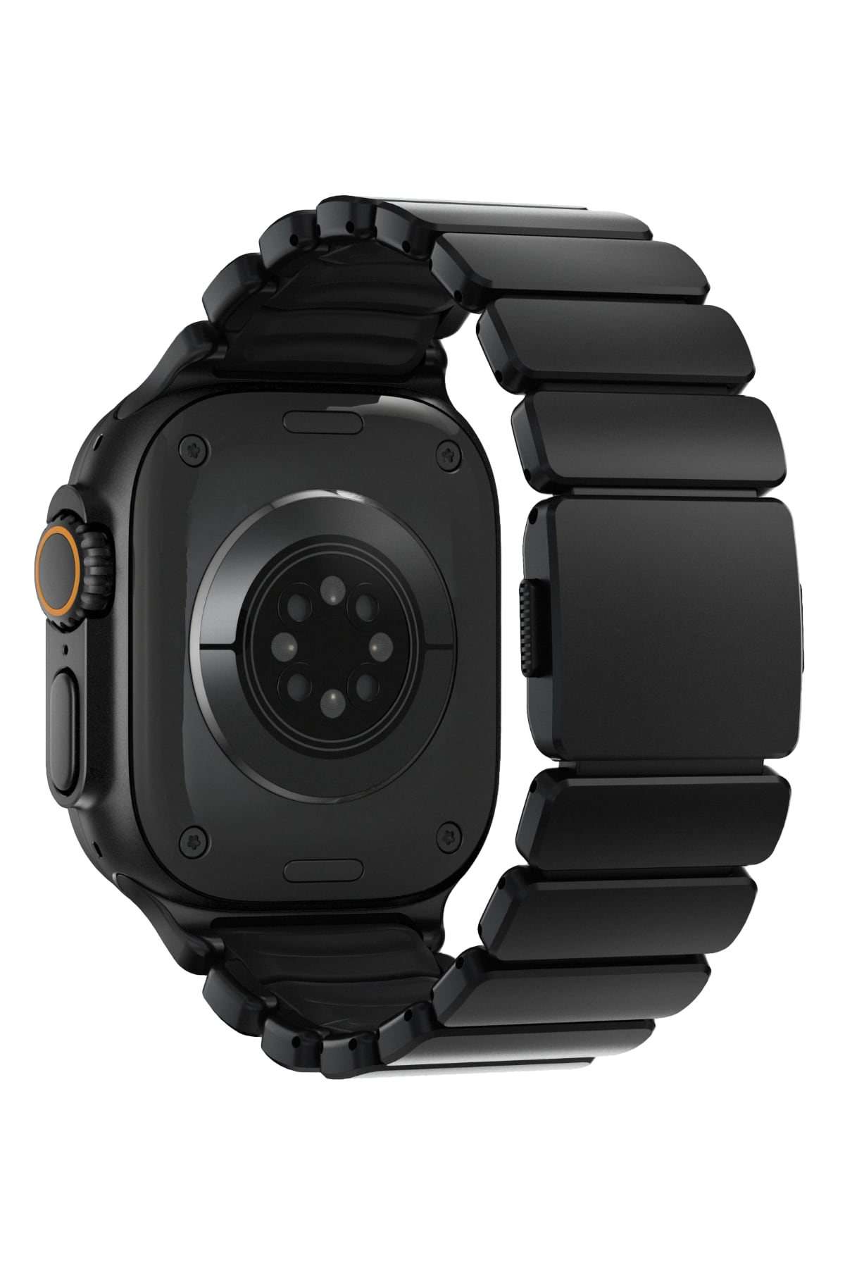 TitaFlex Apple Watch Ultra Uyumlu Titanyum Kordon Obsid Bikordon