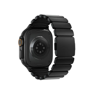TitaFlex Apple Watch Ultra Uyumlu Titanyum Kordon Obsid Bikordon
