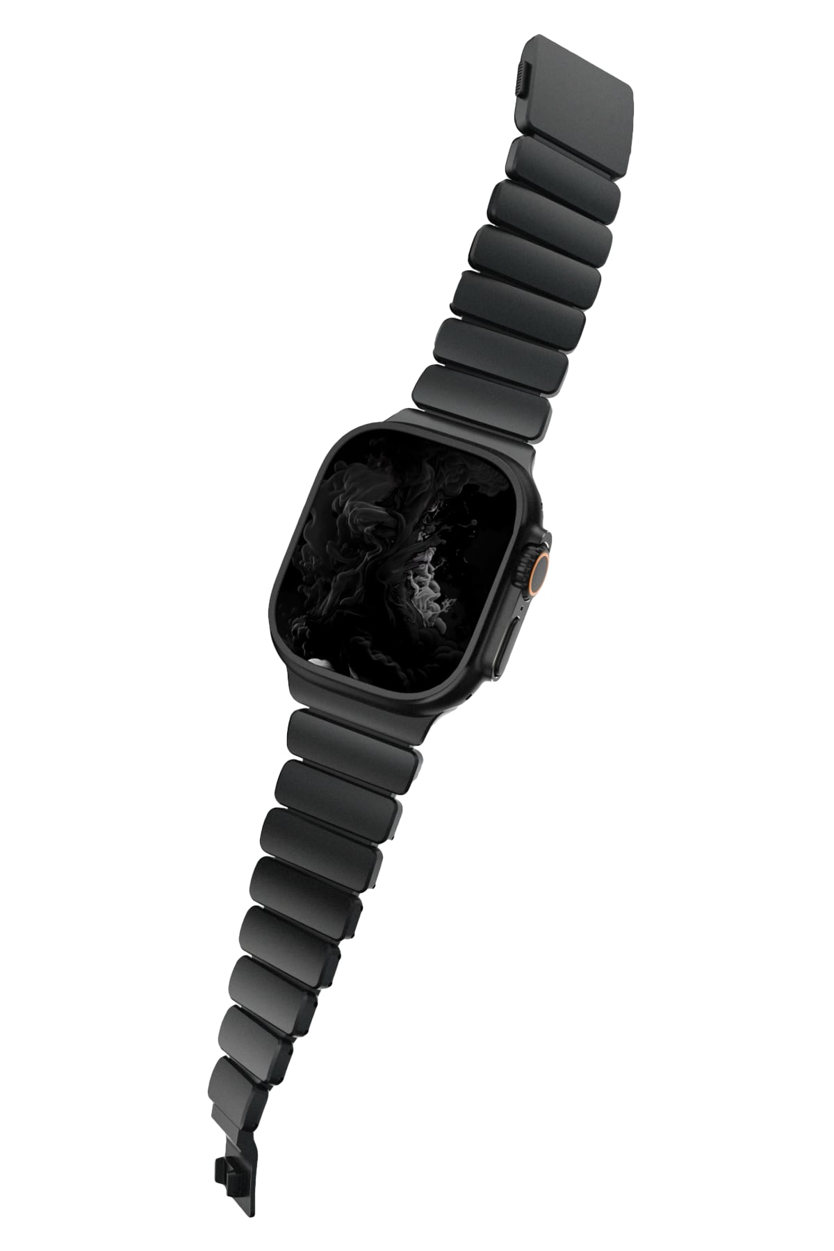 TitaFlex Apple Watch Ultra Uyumlu Titanyum Kordon Obsid Bikordon