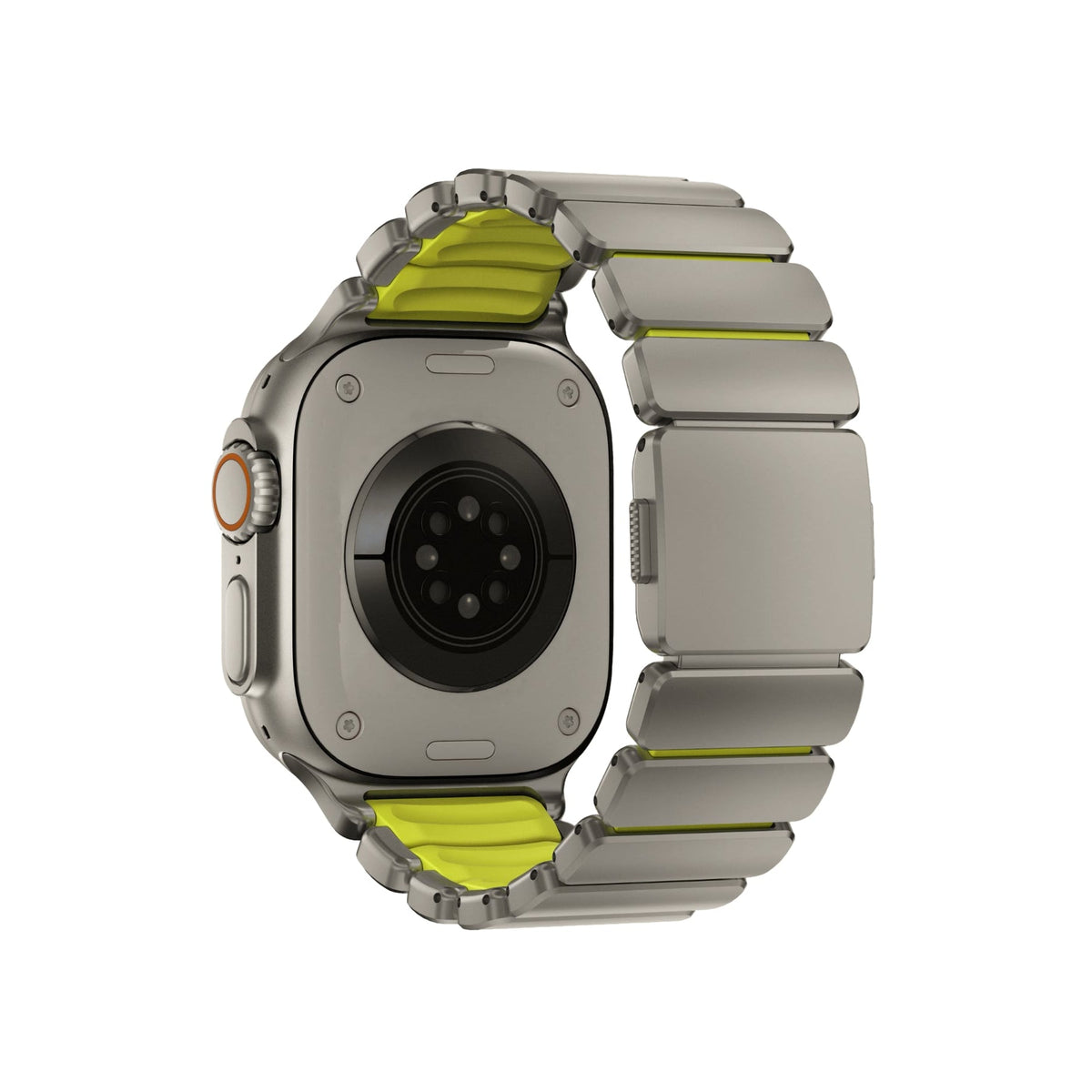 TitaFlex Apple Watch Ultra Uyumlu Titanyum Kordon Pulse Bikordon