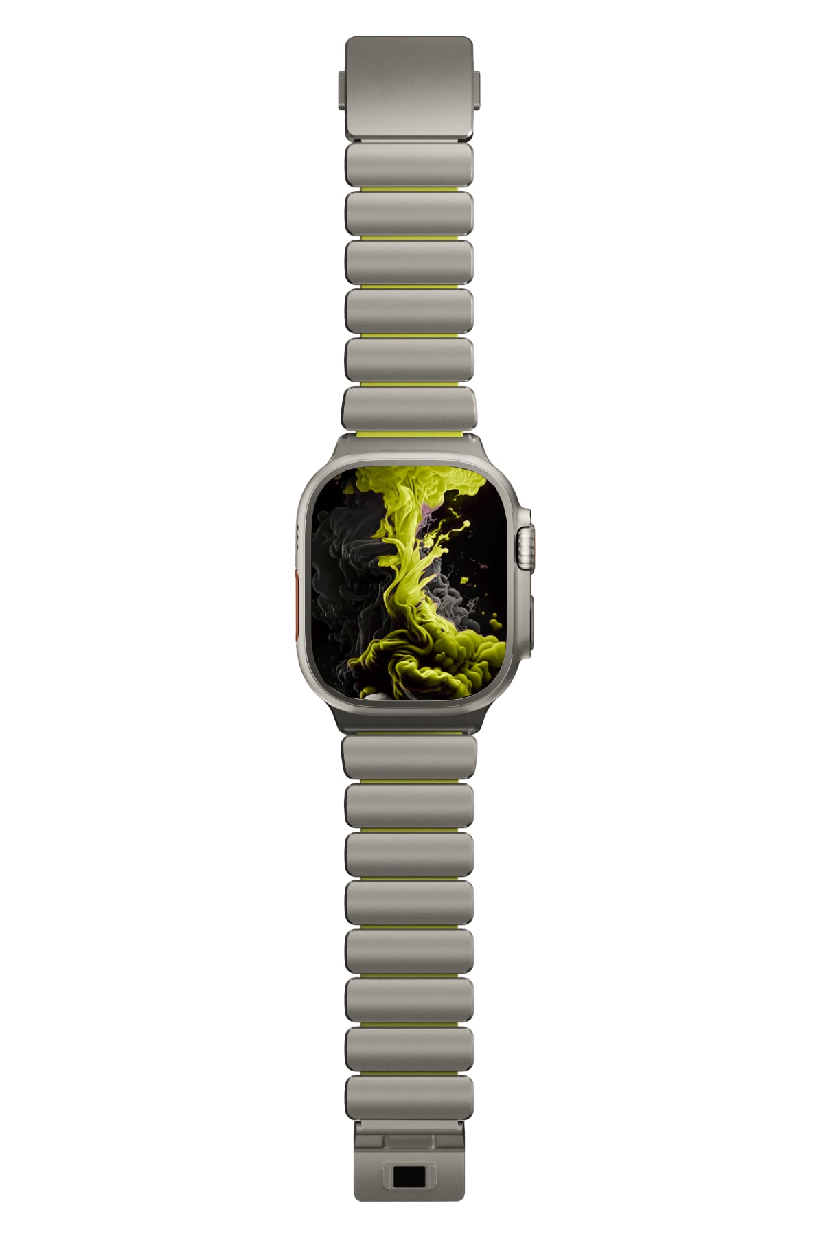 TitaFlex Apple Watch Ultra Uyumlu Titanyum Kordon Pulse Bikordon