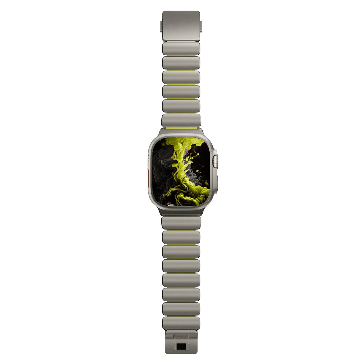 TitaFlex Apple Watch Ultra Uyumlu Titanyum Kordon Pulse Bikordon