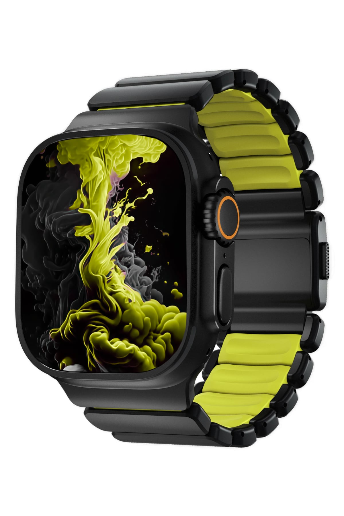 TitaFlex Apple Watch Ultra Uyumlu Titanyum Kordon Shock Bikordon
