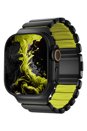 TitaFlex Apple Watch Ultra Uyumlu Titanyum Kordon Shock Bikordon