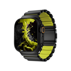 TitaFlex Apple Watch Ultra Uyumlu Titanyum Kordon Shock Bikordon