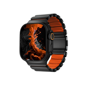 TitaFlex Apple Watch Ultra Uyumlu Titanyum Kordon Torch Bikordon