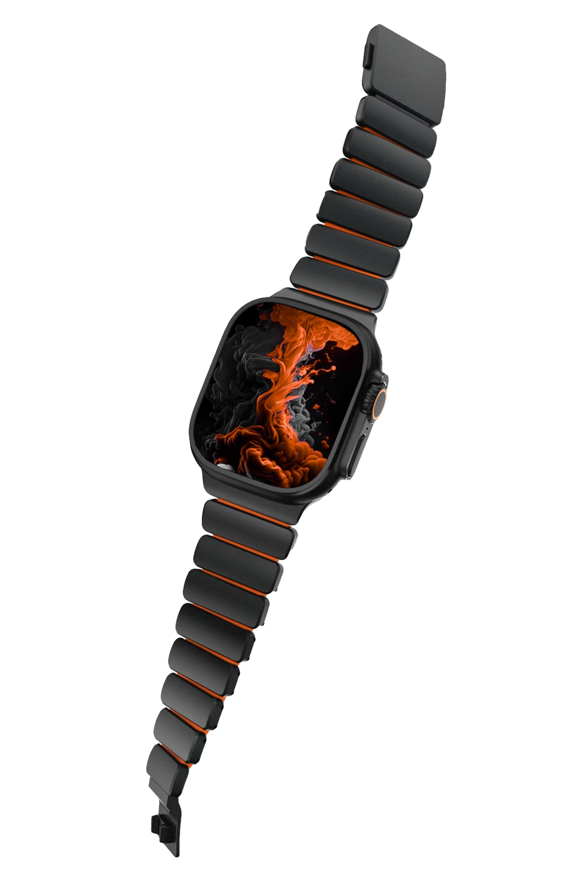 TitaFlex Apple Watch Ultra Uyumlu Titanyum Kordon Torch Bikordon