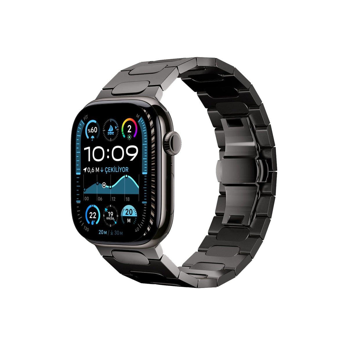 Titanova Apple Watch Uyumlu Titanyum Kordon Arduvaz Bikordon