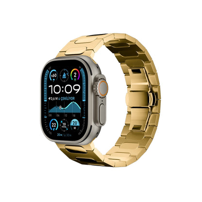 Titanova Apple Watch Uyumlu Titanyum Kordon Gold Bikordon