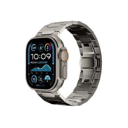 Titanova Apple Watch Uyumlu Titanyum Kordon Mat Starlight Bikordon