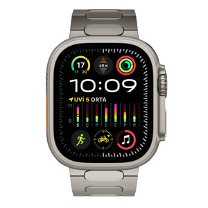 Titanova Apple Watch Uyumlu Titanyum Kordon Mat Starlight Bikordon