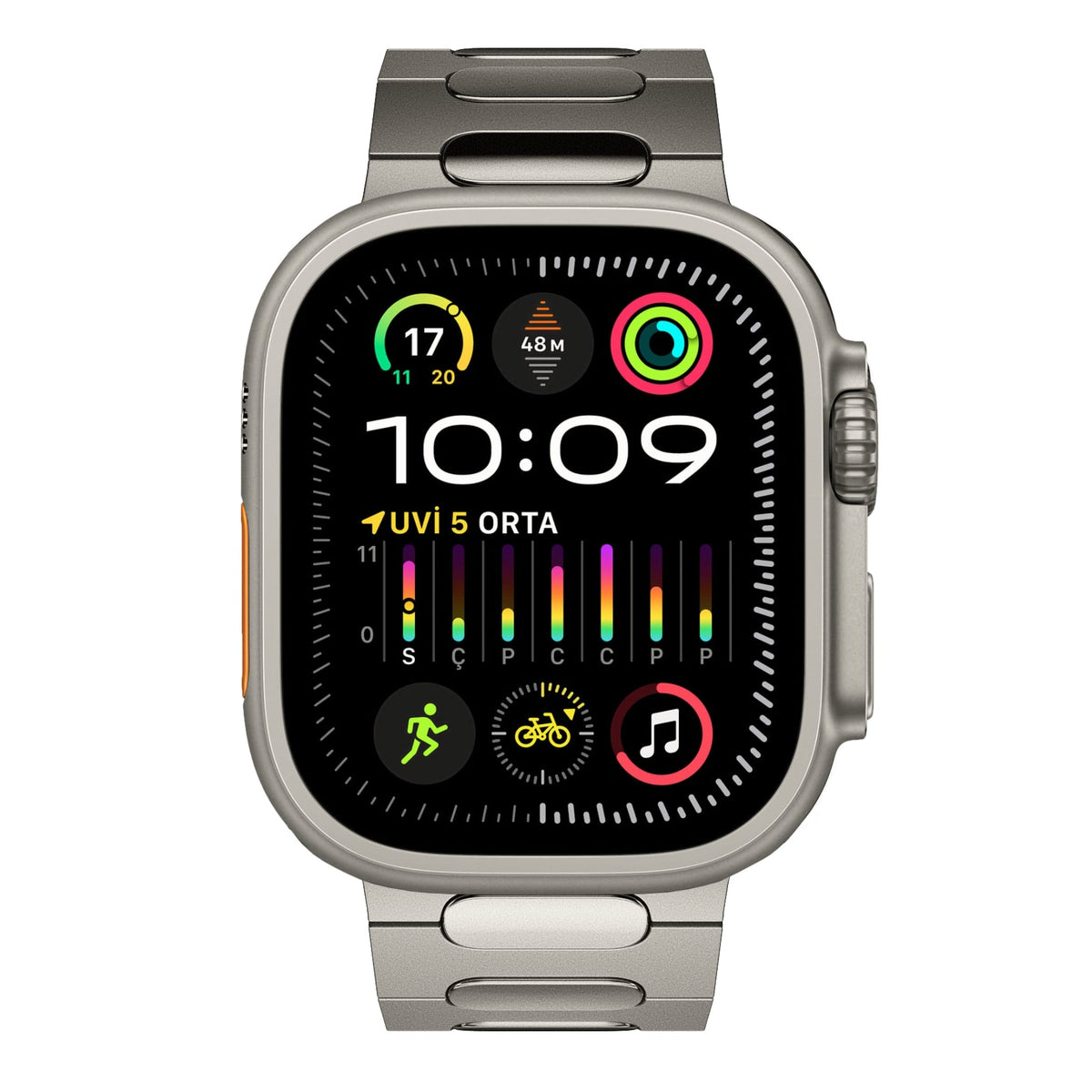 Titanova Apple Watch Uyumlu Titanyum Kordon Naturel Bikordon