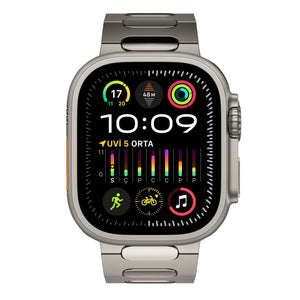 Titanova Apple Watch Uyumlu Titanyum Kordon Naturel Bikordon