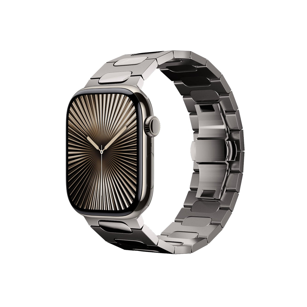 Titanova Apple Watch Uyumlu Titanyum Kordon Naturel Bikordon