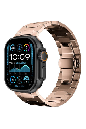 Titanova Apple Watch Uyumlu Titanyum Kordon Rose Bikordon