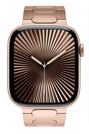 Titanova Apple Watch Uyumlu Titanyum Kordon Rose Bikordon