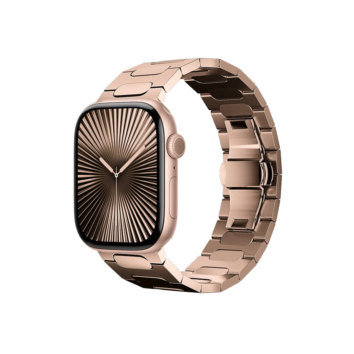 Titanova Apple Watch Uyumlu Titanyum Kordon Rose Bikordon