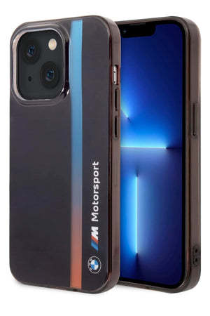 Apple iPhone 14 uyumlu BMW M Motorsport Lisanslı Tricolor Kılıf  BMW