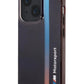 Apple iPhone 14 compatible BMW M Motorsport Licensed Tricolor Case 
