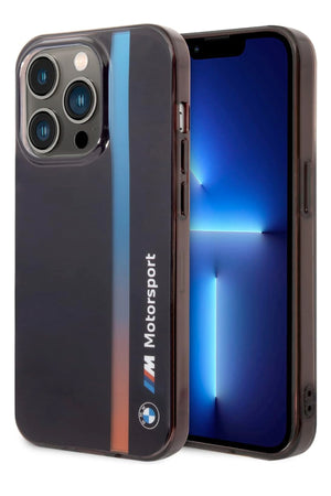 Apple iPhone 14 Pro compatible BMW M Motorsport Licensed Tricolor Case 