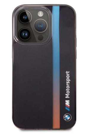 BMW M Motorsport Licensed Tricolor Case compatible with Apple iPhone 14 Pro Max 
