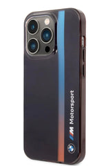 Apple iPhone 14 Pro Max uyumlu BMW M Motorsport Lisanslı Tricolor Kılıf