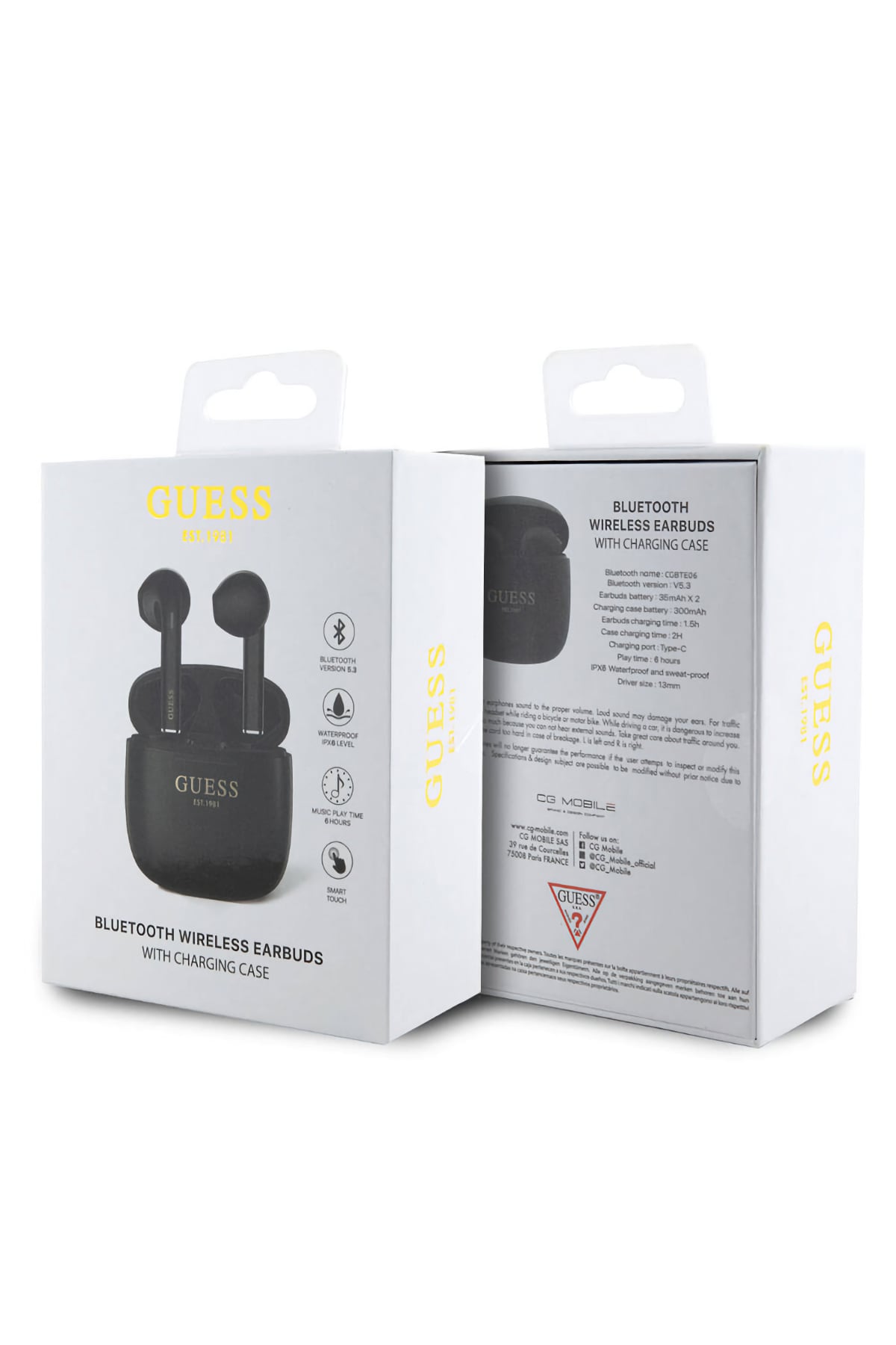Guess Klasik TWS Bluetooth 5.3 Kablosuz Kulaklık Siyah  Guess