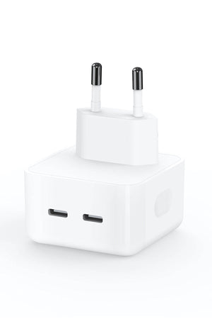 Wiwu Wi-U010 Comet Serisi Dual Type-C Hızlı Şarj Özellikli Seyahat Şarj Başlığı 35W  Wiwu