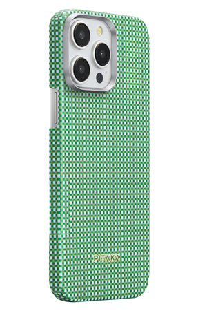 Ultra Slim iPhone 15 Pro Max MagSafe Uyumlu Aramid Fiber Kılıf Forest Green Pitaka