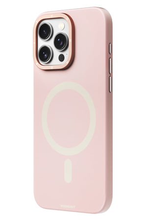 Youngkit Velvet iPhone 15 Pro Magsafe Uyumlu Kılıf Pembe  Youngkit