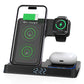 Wiwu Wi-W006 Power Air 5in1 Magnetic Wireless Charging Stand with Digital Clock and Alarm and Fast Charging Feature 