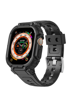 Wiwu Armor Apple Watch / Ultra Uyumlu Kasa Koruyucu Siyah 49mm Wiwu