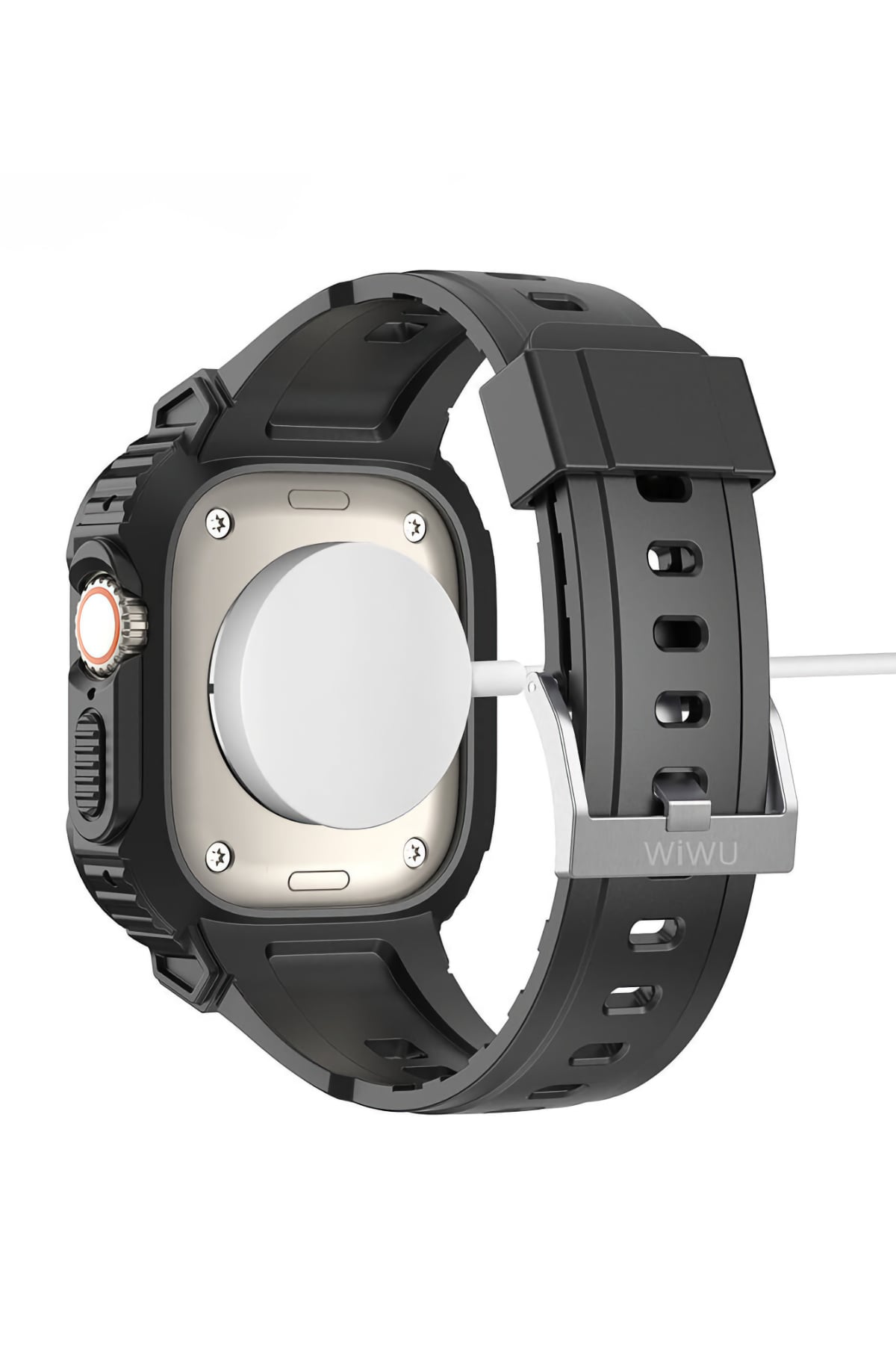 Wiwu Armor Apple Watch / Ultra Uyumlu Kasa Koruyucu Siyah Wiwu