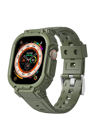 Wiwu Armor Apple Watch / Ultra Uyumlu Kasa Koruyucu Yeşil 49mm Wiwu