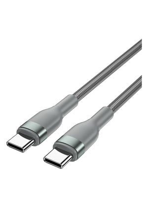 Wiwu C033 Concise Serisi 3in1 Type-C to Type-C Combo Şarj Kablosu Seti Gri  Wiwu