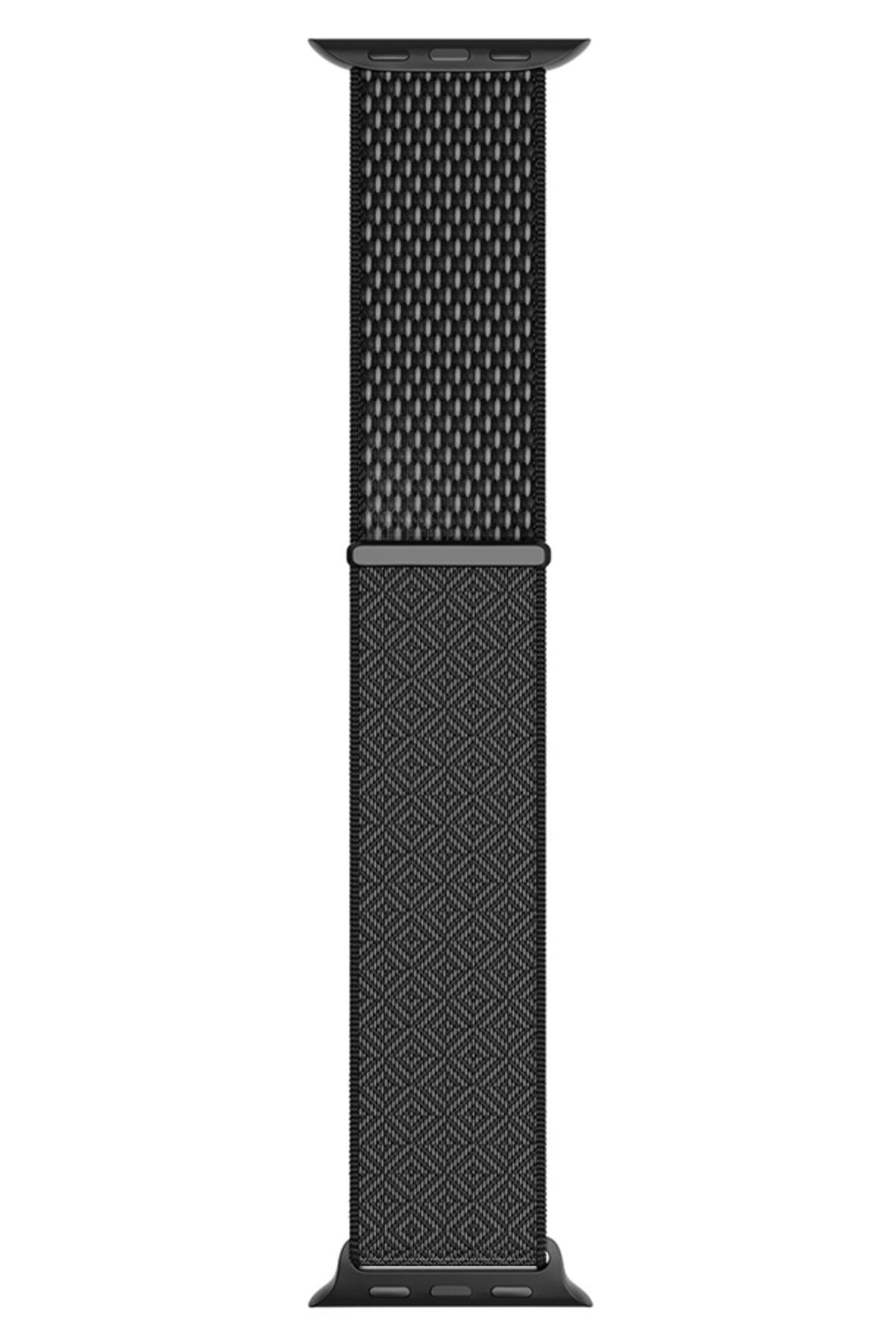 Wiwu CloudFlex Apple Watch / Ultra Uyumlu Hasır Örme Kordon Siyah wiwu