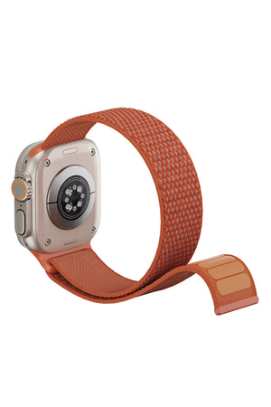 Wiwu CloudFlex Apple Watch / Ultra Uyumlu Hasır Örme Kordon Turuncu Wiwu