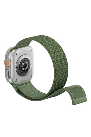 Wiwu CloudFlex Apple Watch / Ultra Uyumlu Hasır Örme Kordon Yeşil Wiwu