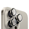 Wiwu LG-003 Apple iPhone 16 Serisi Safir Kamera Lens Koruyucu - Titanyum