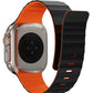 Wiwu Mag Secur Apple Watch / Ultra Uyumlu Silikon Kordon Siyah Turuncu